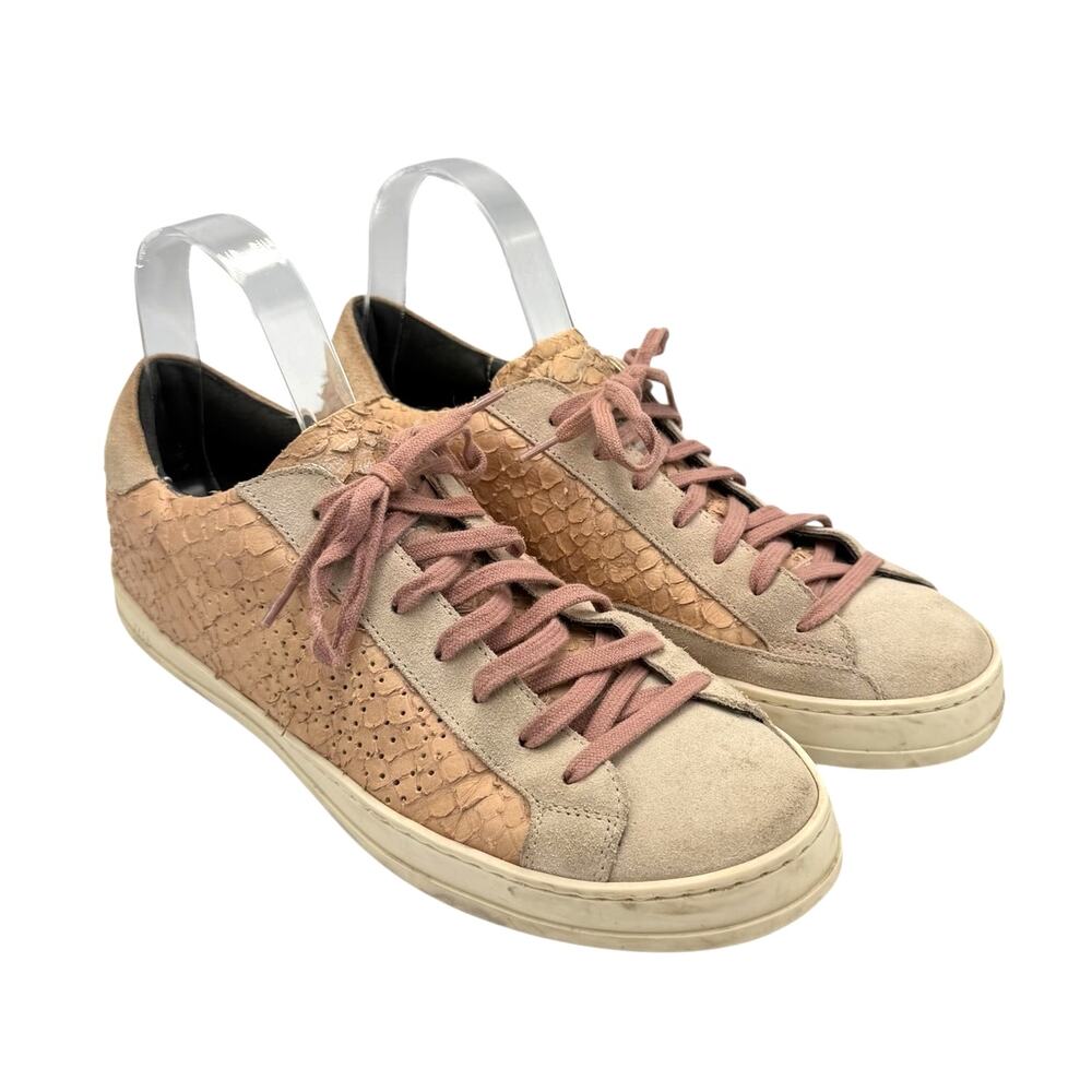 P448 John Textured Embossed Pink Python Snake Dis… - image 6